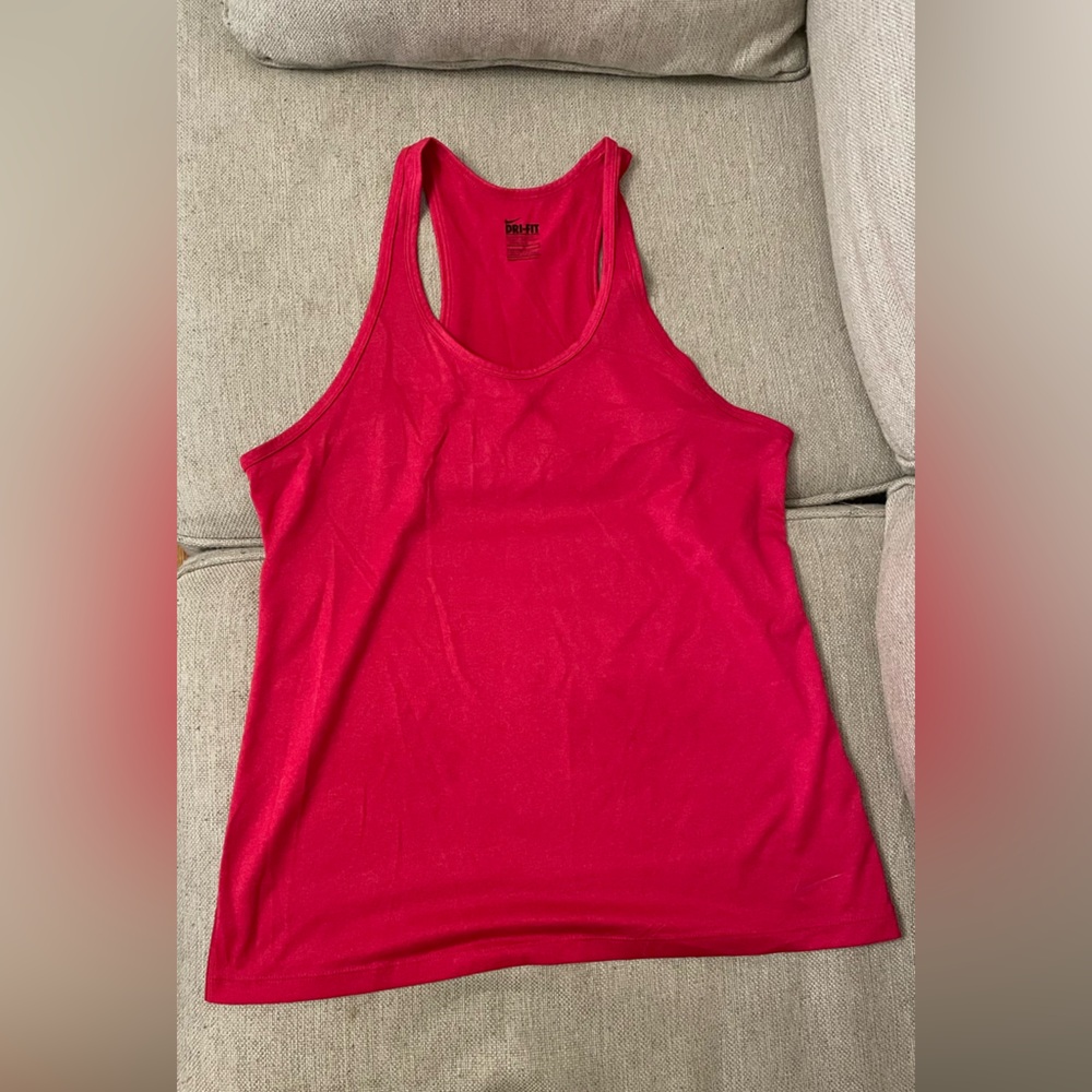 Ladies Nike pink tank top. Size large